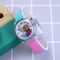 Disney Princess Elsa Kids Watches Girls Silicone Strap Cartoon Rabbit Dinosaur Light Children Wrist Watch Clock reloj infantil