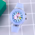 Disney Princess Elsa Kids Watches Girls Silicone Strap Cartoon Rabbit Dinosaur Light Children Wrist Watch Clock reloj infantil