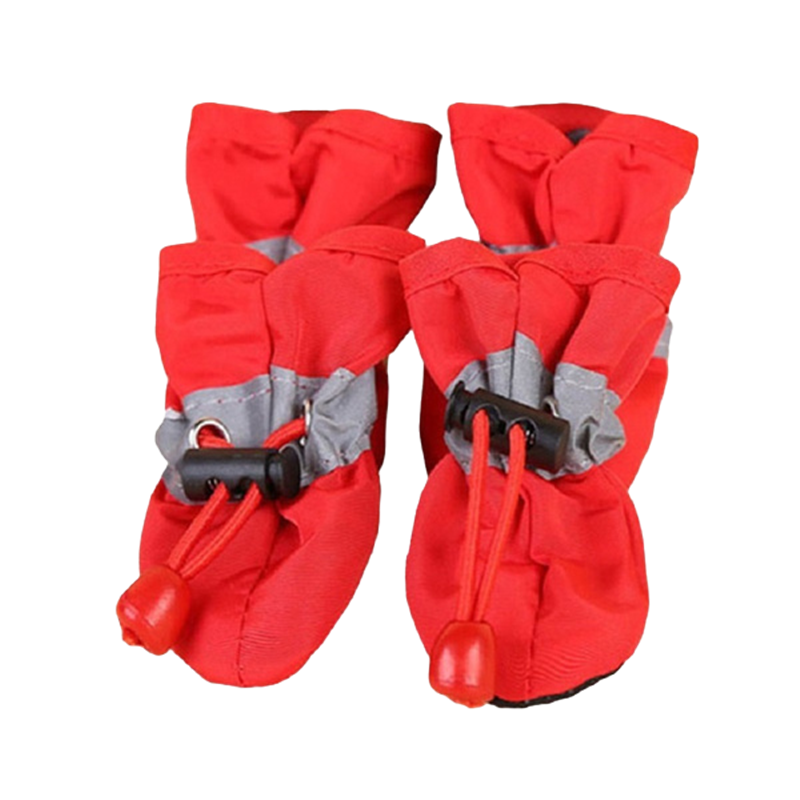 4 pçs/set À Prova D' Água Pet Dog Shoes Chihuahua Anti-slip Botas de Chuva Calçado Para Pequenos Gatos Cães Filhote de Cachorro Cão Pet Botas