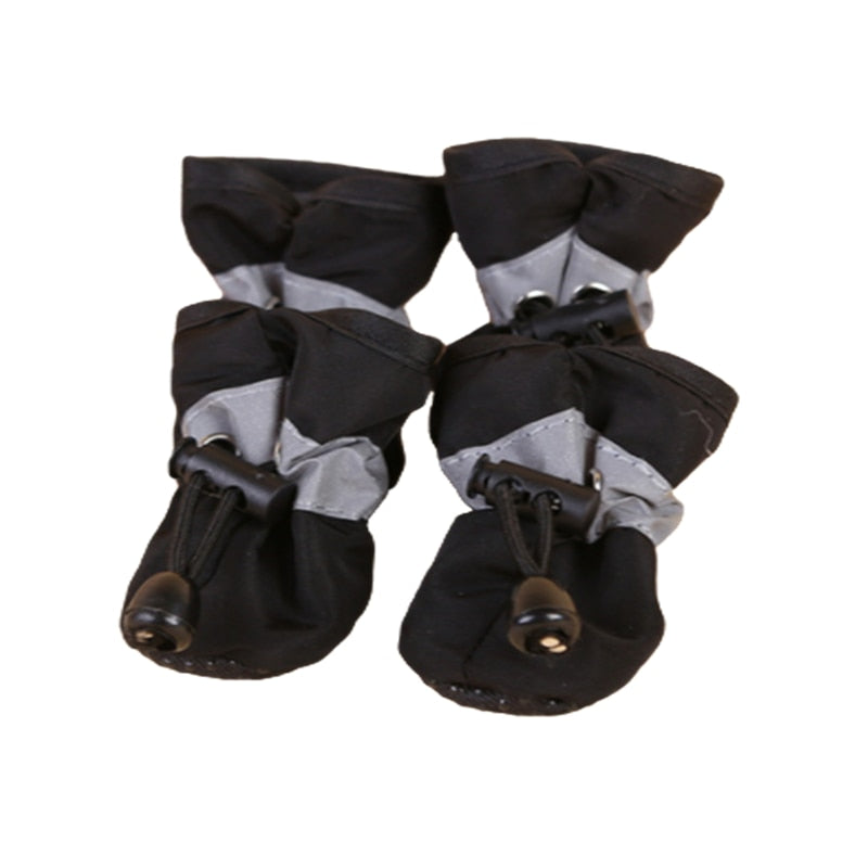 4 pçs/set À Prova D' Água Pet Dog Shoes Chihuahua Anti-slip Botas de Chuva Calçado Para Pequenos Gatos Cães Filhote de Cachorro Cão Pet Botas