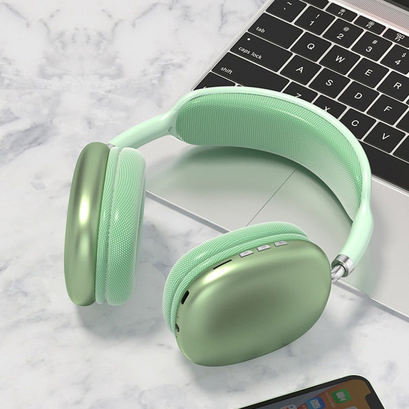 P9 Fones de ouvido sem fio Bluetooth com microfone com cancelamento de ruído Fones de ouvido com som estéreo