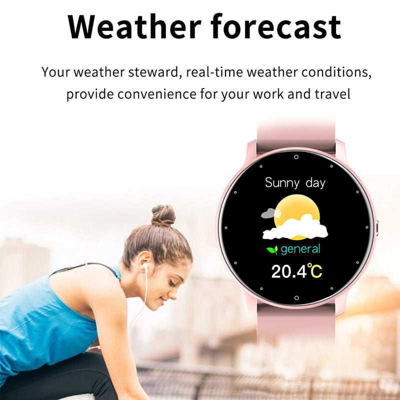 Relógio Inteligente Masculino Feminino Com Tela Sensível Ao Toque Completo Esporte Fitness Relógio Masculino IP67 À Prova D' Água Bluetooth Para Android IOS Smartwatch Masculino