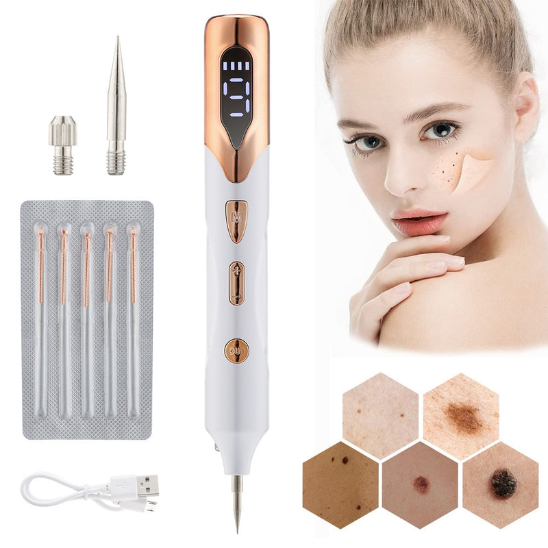 Caneta Laser Plasma para Removedor de Marcas de Pele Sarda Ponto Preto Papiloma Verrugas Toupeira Espinhas