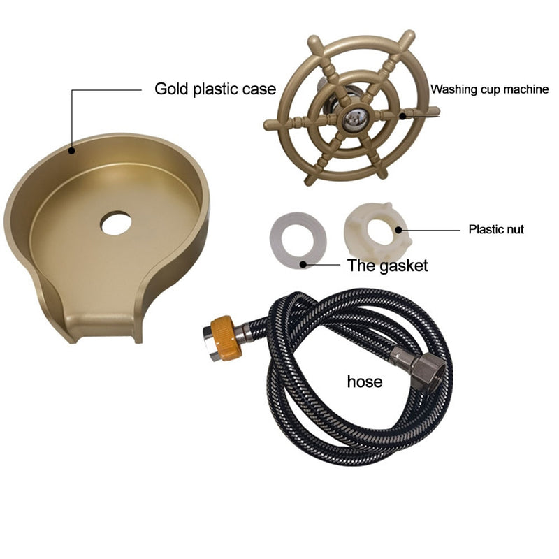 Lavadora automática de copos torneira de vidro para pia de cozinha lavadora de vidro e acessórios