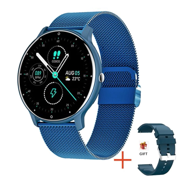 Relógio Inteligente Masculino Feminino Com Tela Sensível Ao Toque Completo Esporte Fitness Relógio Masculino IP67 À Prova D' Água Bluetooth Para Android IOS Smartwatch Masculino